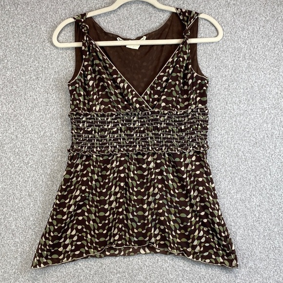 Vintage Y2K cami top cut date 1998 retro Friends babydoll empire milkmaid S - Picture 2 of 8